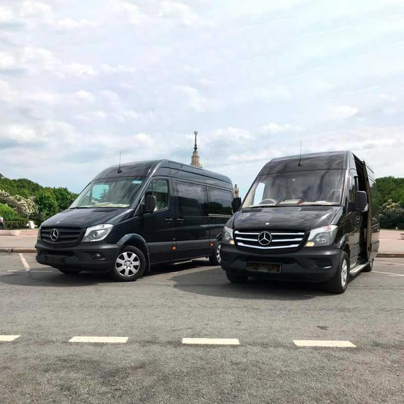 Фотография Mercedes Sprinter снаружи для обзорной экскурсии по Москве от компании "Captour"