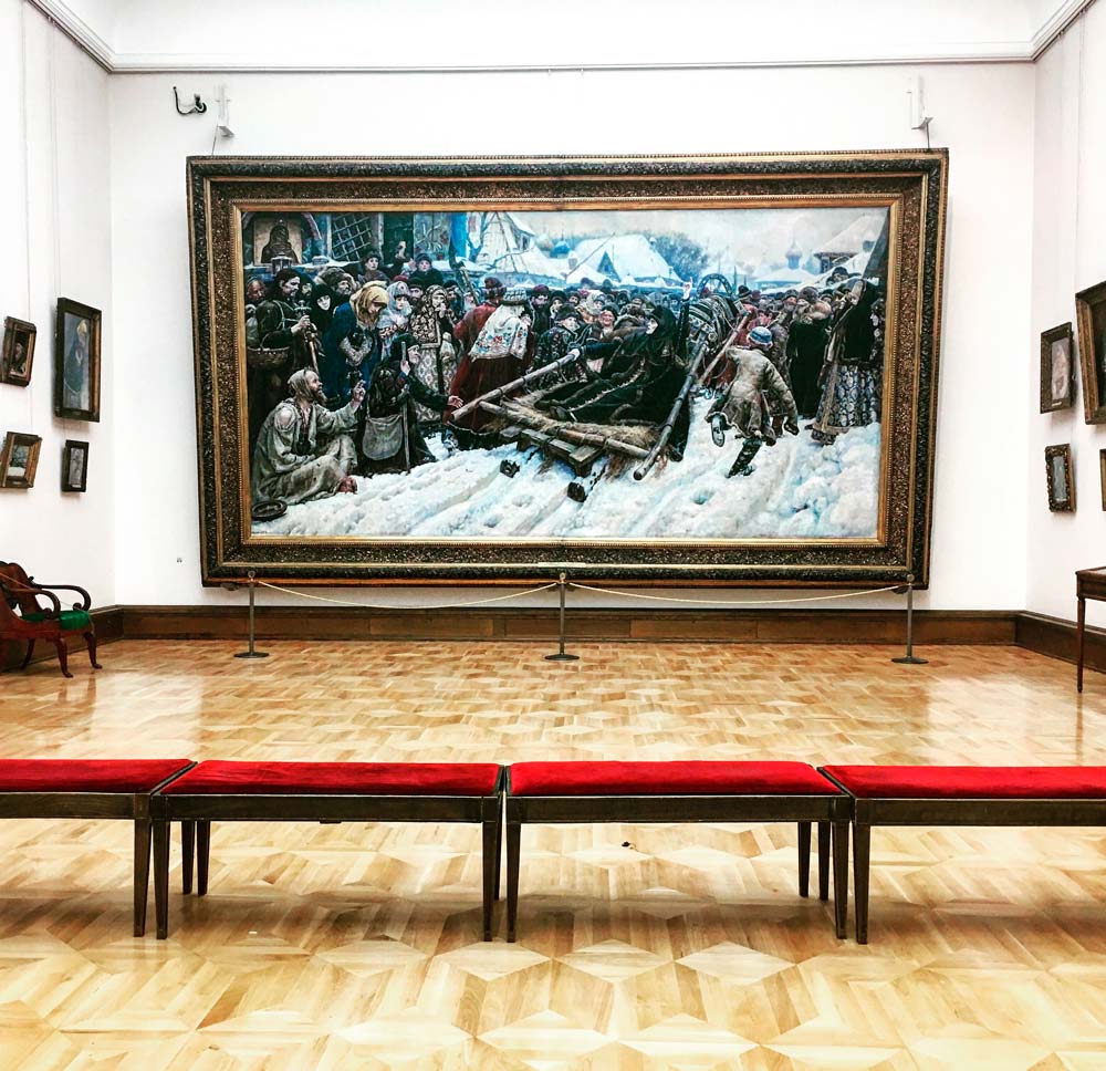 Картина в Третьяковской галерее на ВИП экскурсии от компании "Captour"
