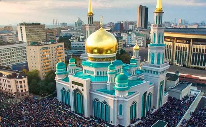 Московская Соборная мечеть с высоты